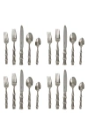 Juliska Bamboo 20 Piece Flatware Set, Polished In Polished