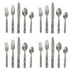 Juliska Bamboo 20 Piece Flatware Set, Polished In Silver