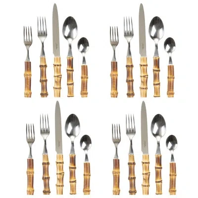 Juliska Bamboo 20 - Piece Place Setting In Natural