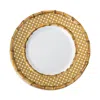 Juliska Bamboo Caning Melamine Dessert/salad Plate In Multi