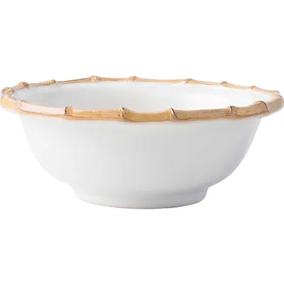 Juliska Bamboo Ceramic Cereal/ice Cream Bowl In Bamboo/natural