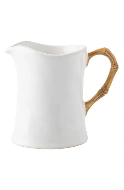 JULISKA JULISKA BAMBOO CERAMIC CREAMER PITCHER