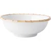 Juliska Bamboo Ceramic Serving Bowl In White