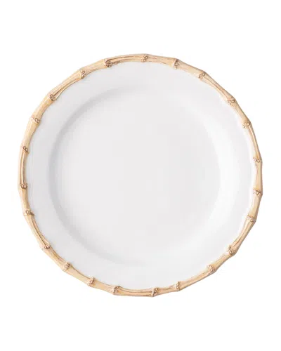 Juliska Bamboo Dinner Plate In White