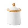 Juliska Bamboo Ceramic Lidded Sugar Bowl In Bamboo Natural