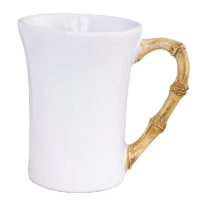 Juliska Bamboo Mug - Natural In White;tan