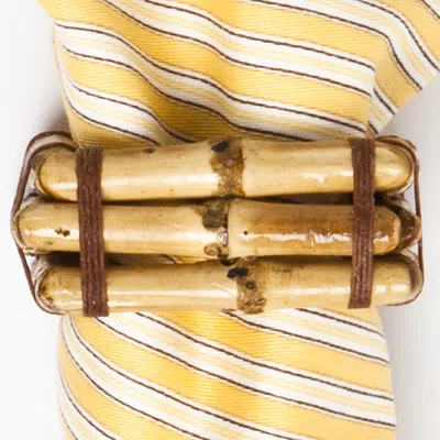 Juliska Bamboo Napkin Ring In Neutral