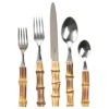 Juliska Natural Bamboo Flatware Five-piece Place Set In Brown