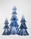 Juliska Berry And Thread 10.5-inch Blue Tree 3-piece Set In Blue