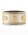 Juliska Berry & Thread Silver/gold Tone Napkin Ring In Brt Satin Gold