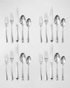 Juliska Berry & Thread 20-piece Flatware Set - Bright Satin In Metallic