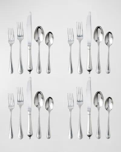 Juliska Berry & Thread 20-piece Flatware Set - Bright Satin In Metallic