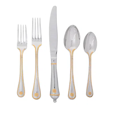 Juliska Berry And Thread 20 Piece Flatware Set, Polished In White