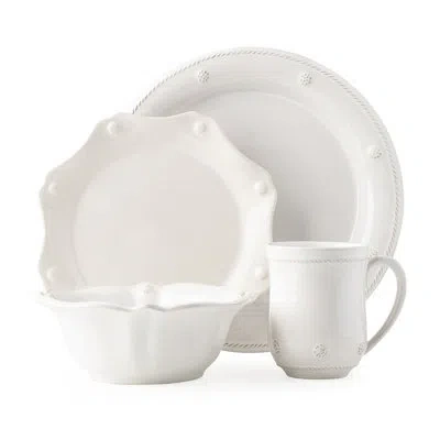 Juliska Berry & Thread 4 - Piece Place Setting With Mug And Cereal In Whitewash
