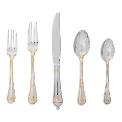 Juliska Berry & Thread Bright Satin 5 Piece Place Setting In Silver