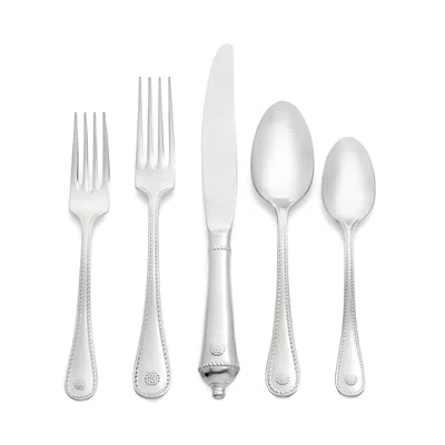 Juliska Berry & Thread Bright Satin 5 Piece Place Setting In Silver