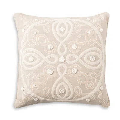 Juliska Berry & Thread Natural Throw Pillow - 18in | Velvet/linen