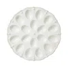 Juliska Berry & Thread Deviled Egg Platter - Whitewash In Whitewash
