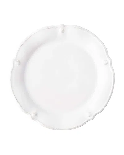 Juliska Berry And Thread Flared Cocktail Plate In White