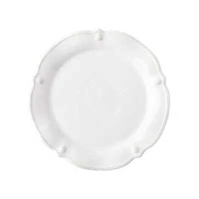 Juliska Berry & Thread Flared Side/cocktail Plate In Whitewash