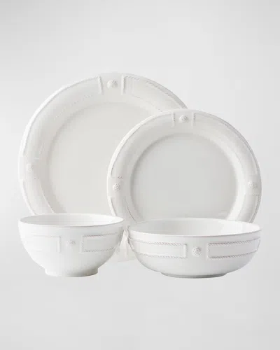 Juliska Berry Thread 4-piece Setting, French Panel Whitewash