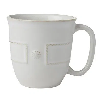 Juliska Berry & Thread French Panel Mug In Whitewash