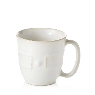 Juliska Berry & Thread French Panel Mug In Whitewash