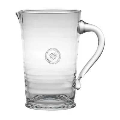 Juliska Berry & Thread Glass Pitcher In Transparent
