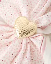 Juliska Berry & Thread Heart Napkin Rings, Set Of 4 In Gold