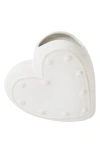 Juliska Berry & Thread Heart Vase In Whitewash