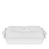 Juliska Berry & Thread Whitewash Lidded Rectangular Baker In Whitewash