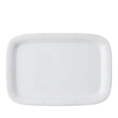 Juliska Berry & Thread Whitewash 16" Serving Tray/ Platter In White Wash