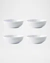 Juliska Berry & Thread Melamine Coupe Bowls, Set Of 4 In Whitewash
