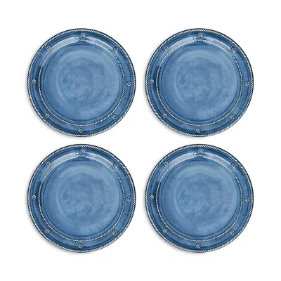 Juliska Berry & Thread Melamine Dinner Plate, Set Of 4 In Blue