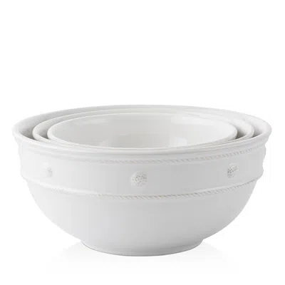 Juliska Berry & Thread Mixing Bowls, Whitewash, Set Of 3
