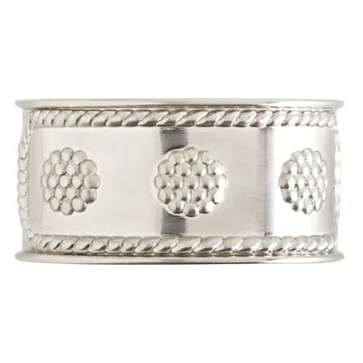 Juliska Berry & Thread Napkin Ring, Bright Satin In Silver