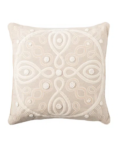 Juliska Berry And Thread Natural Pillow, 18"sq. In Neutral