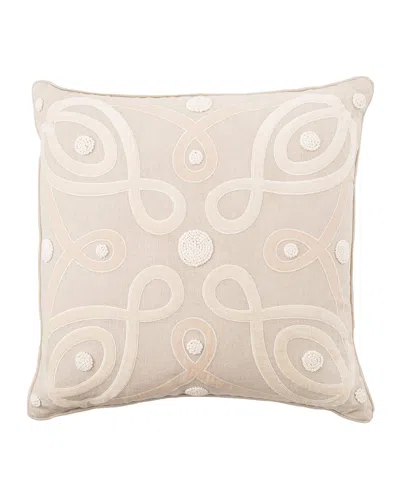 Juliska Berry And Thread Natural Pillow, 22"sq. In Neutral