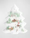 Juliska North Pole Tree Platter In Multi