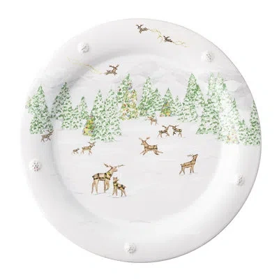Juliska Berry & Thread North Pole Dinner Plate In Brown;white;green