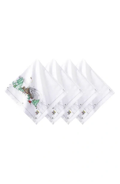 Juliska Berry & Thread North Pole Napkins, Set Of 4 In Multi