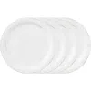 Juliska Berry & Thread Melamine Dinner Plates, Set Of 4 In Whitewash