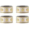 Juliska Berry & Thread Silver/gold Napkin Ring, Set Of 4 In Silver/gold