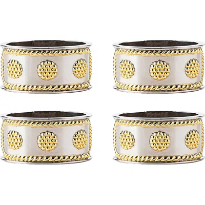 JULISKA JULISKA BERRY & THREAD SET OF 4 NAPKIN RINGS