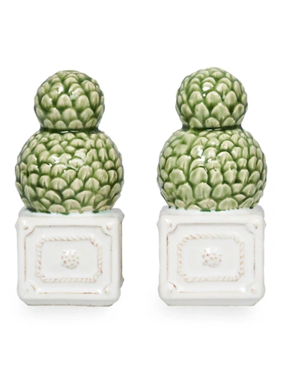 Juliska Berry & Thread Topiary Salt & Pepper Set In Green