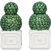 Juliska Berry & Thread Topiary Salt & Pepper Shakers Set