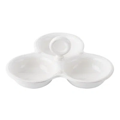 Juliska Berry & Thread Triple Bowl Server - Whitewash