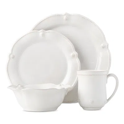 JULISKA BERRY & THREAD WHITEWASH FLARED 4 PIECE PLACE SETTING,JA40YW