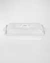 Juliska Berry & Thread Whitewash Lidded 13" Rectangular Baker, 3 Quarts