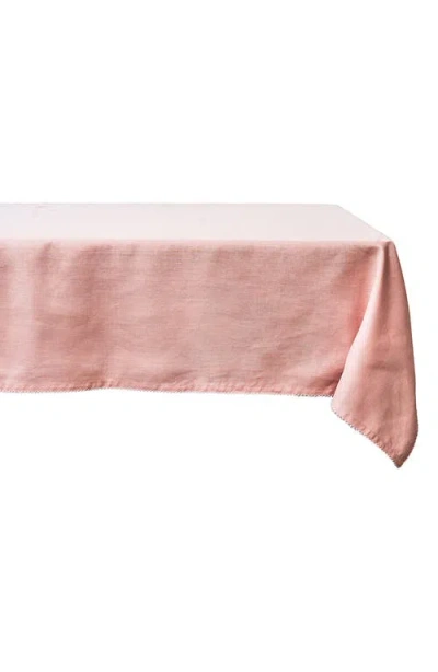 Juliska Berry Scallop Linen Tablecloth In Pink